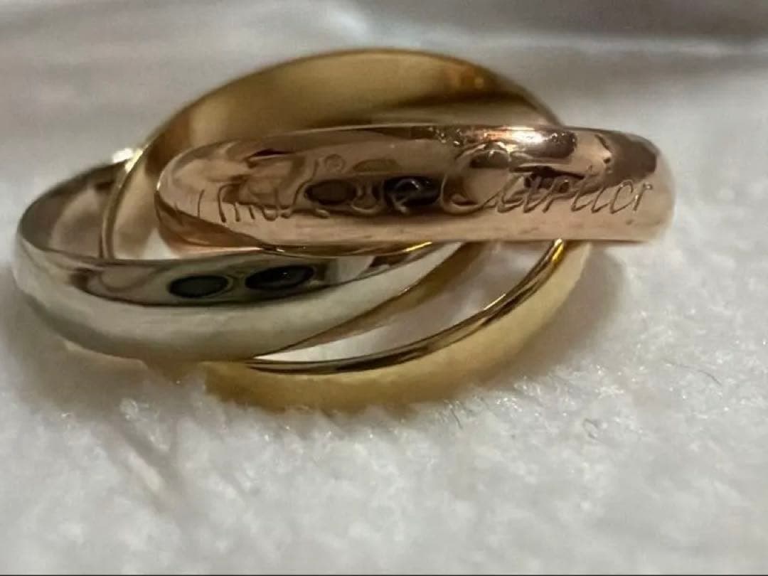 え  Cartier トリニティリング ゴールド 49