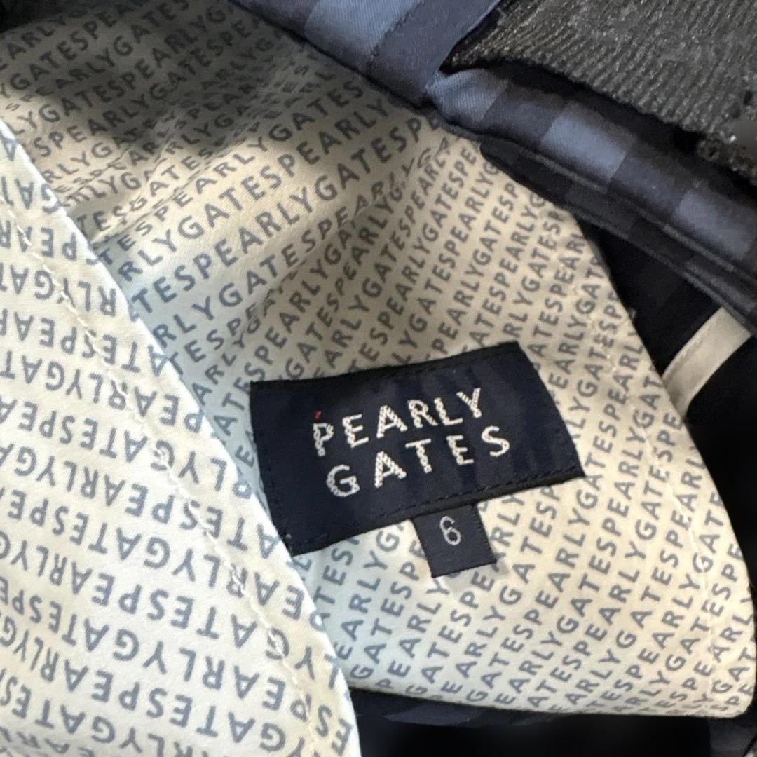 PEARLY GATES ゴルフパンツ ダークグレー ストライプ