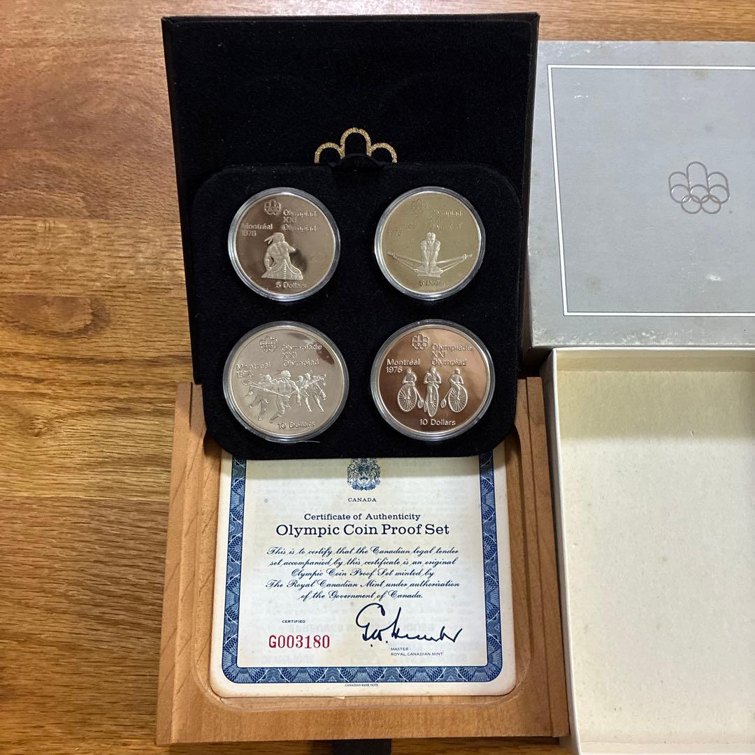 1976 モントリオール オリンピック 記念 銀貨 プルーフセット