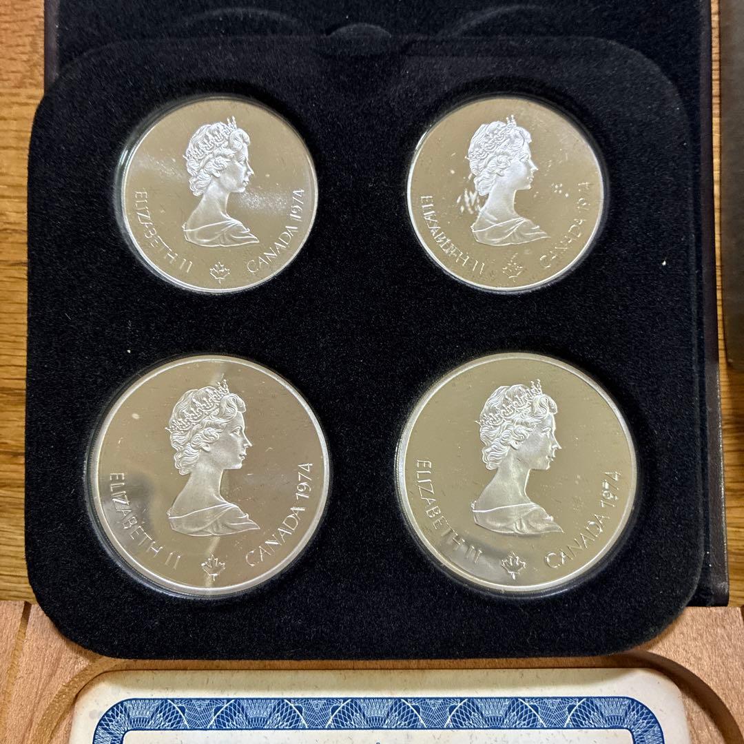 1976 モントリオール オリンピック 記念 銀貨 プルーフセット