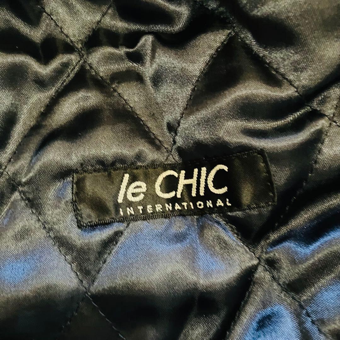 【le CHIC】ルシック　ロロピアーナストーム　ウールコート　ネイビー　M