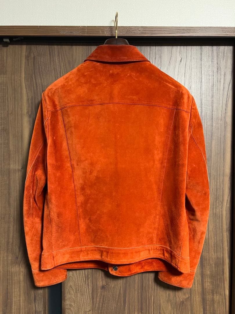 最終　エドシーラン着　トムフォード　カシミヤスエードレザージャケット 50