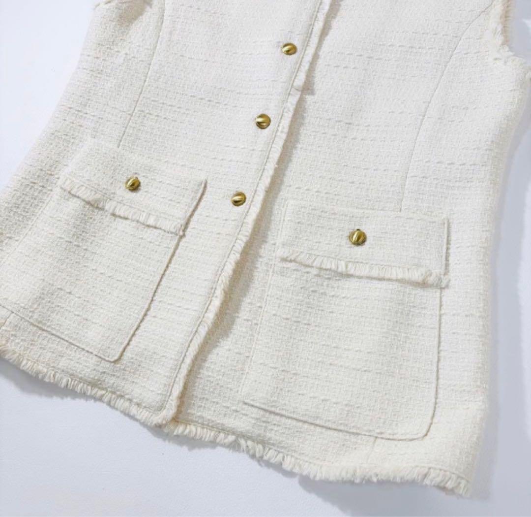 美品　URBAN RESEARCH ツイードノーカラージレ