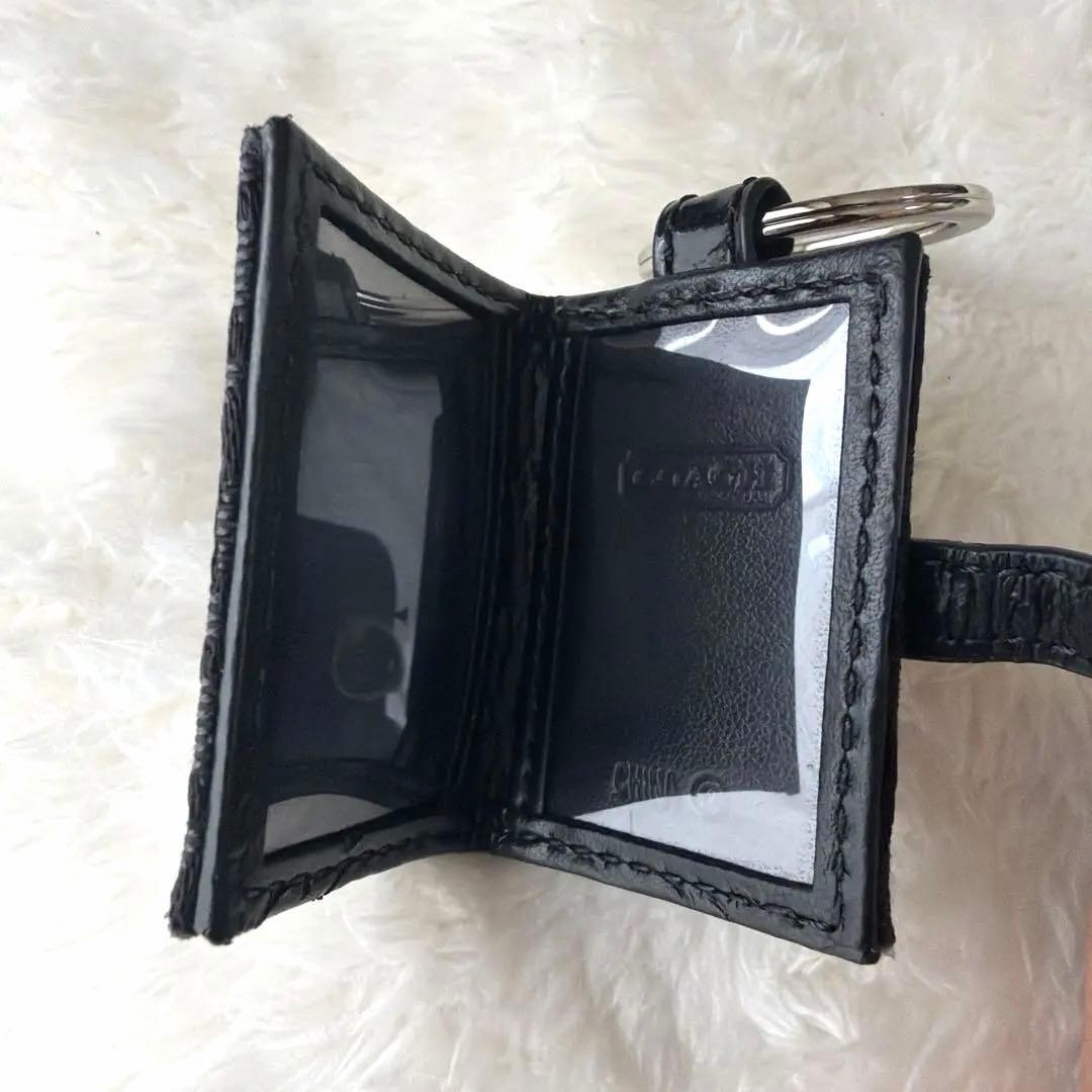 小物 COACH Signature PictureFrame Charm Black