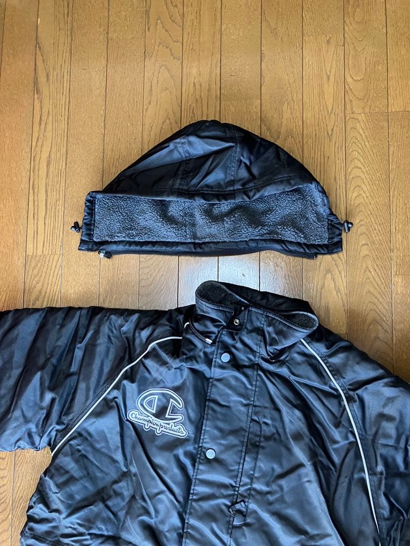 champion ハーフベンチコート　未使用　黒　メンズM