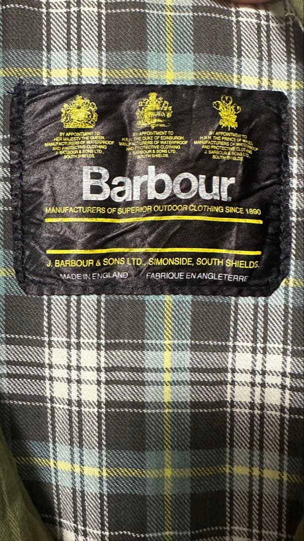 Barbour キルティングベスト カーキ