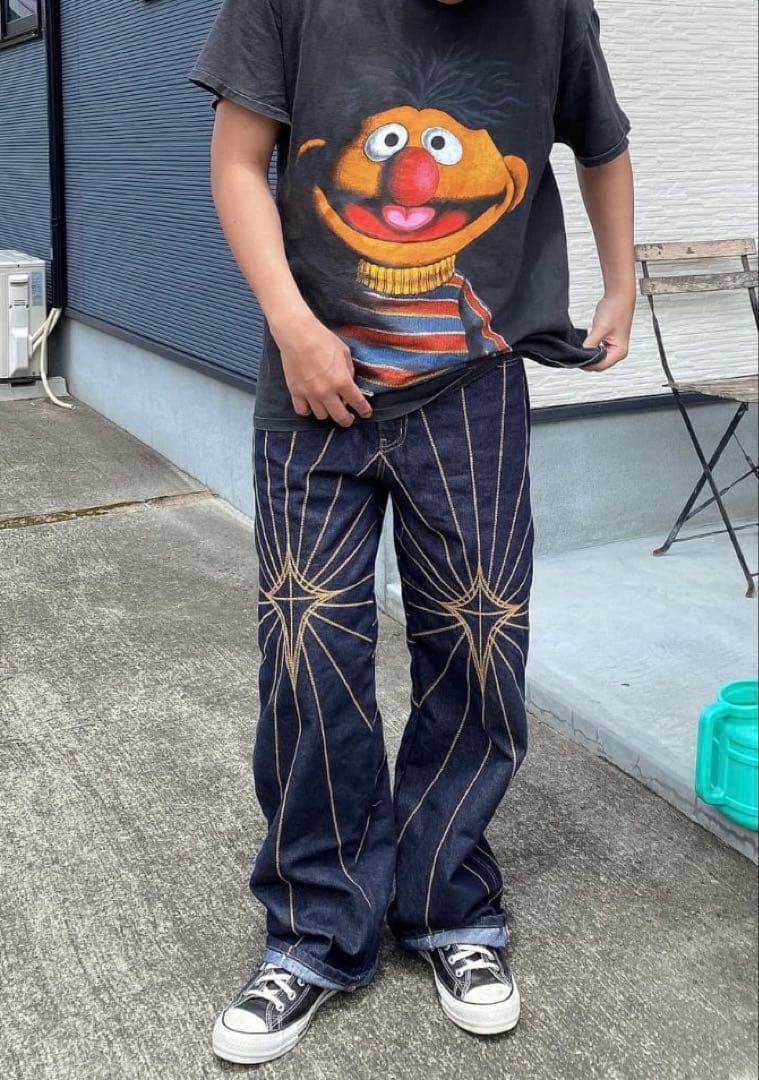パンツ thug club TC RISE DENIM EMB PANTS