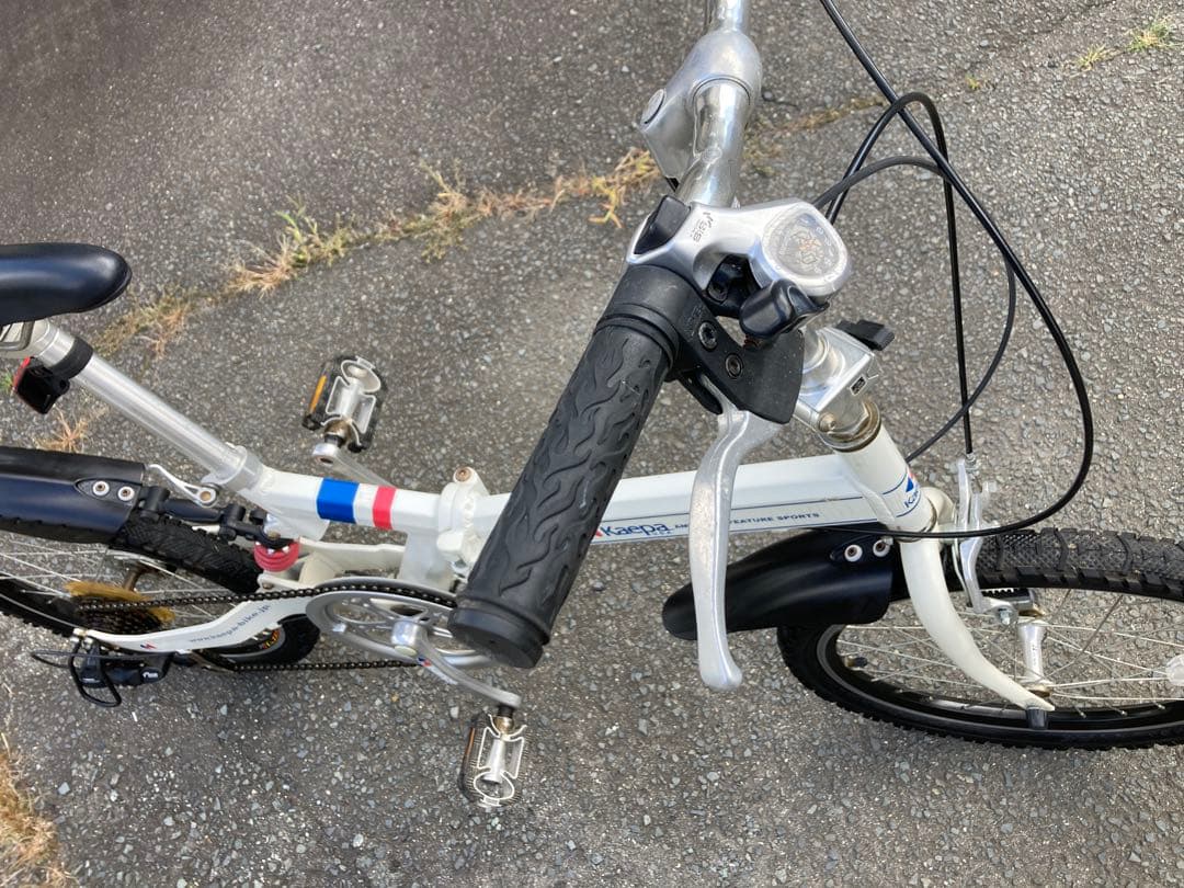 おまけ付き 送料込み Kappa 折りたたみ自転車 6段変速 ホワイト