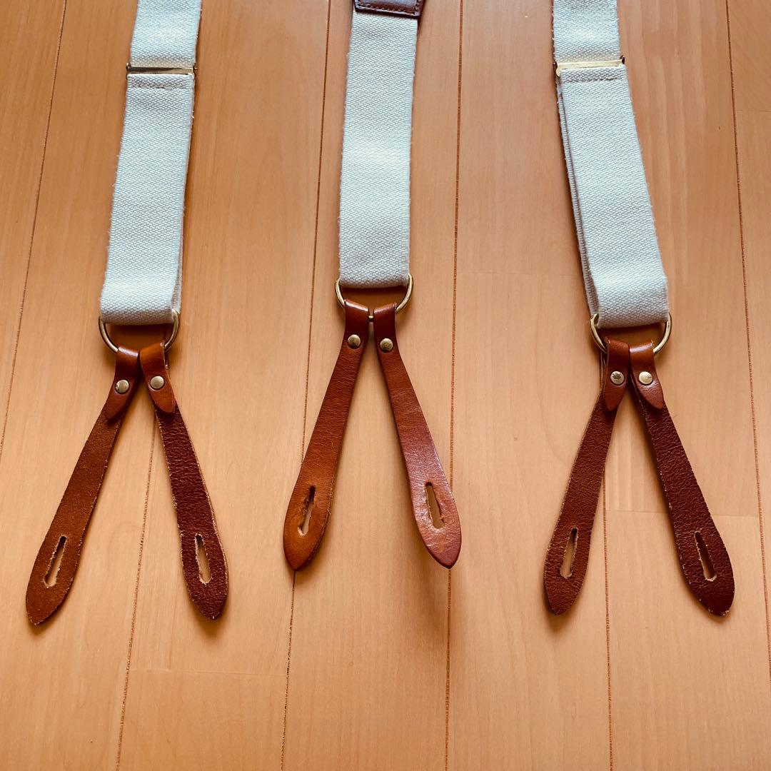 【廃盤・完売品】リーバイス LVC サスペンダー 1853モデル レザーコンビ