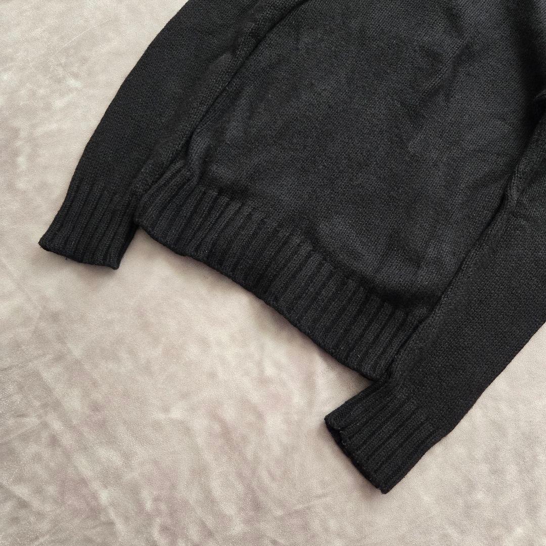 希少 BURBERRY BLUE LABEL ニット素材 ジップアップパーカー