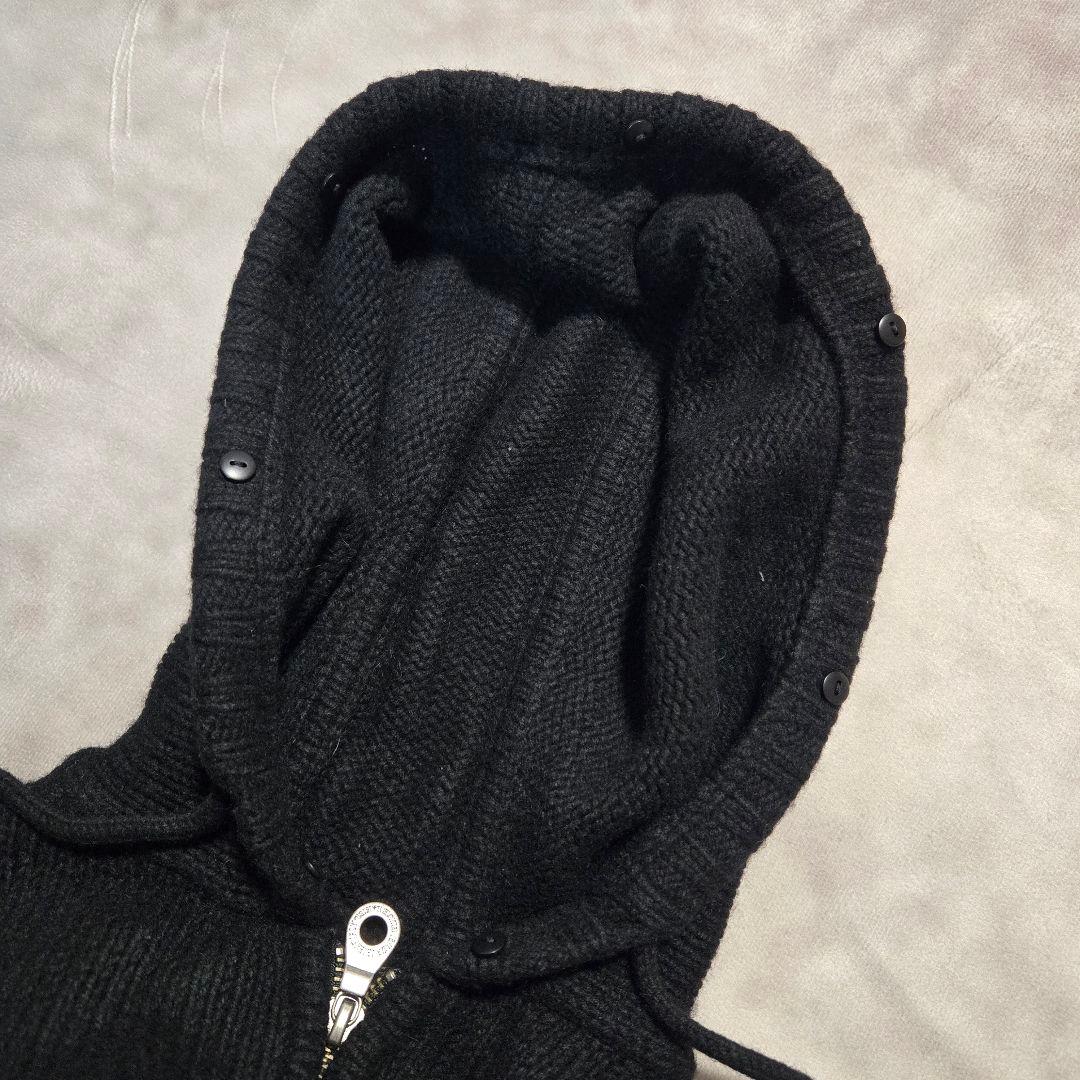 希少 BURBERRY BLUE LABEL ニット素材 ジップアップパーカー