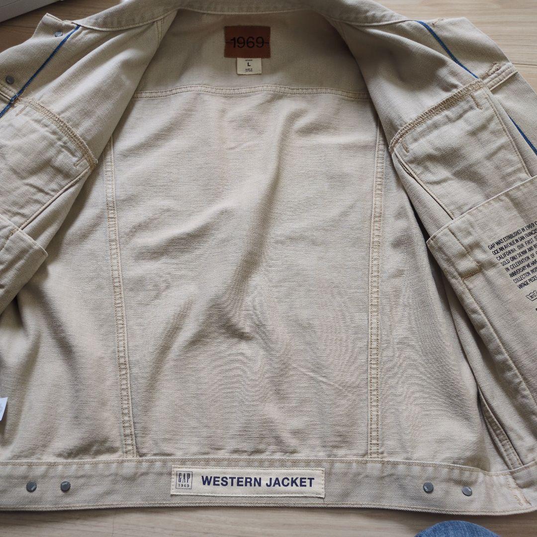 【新品】GAP 50周年　ウエスタンデニムジャケット　ベージュ