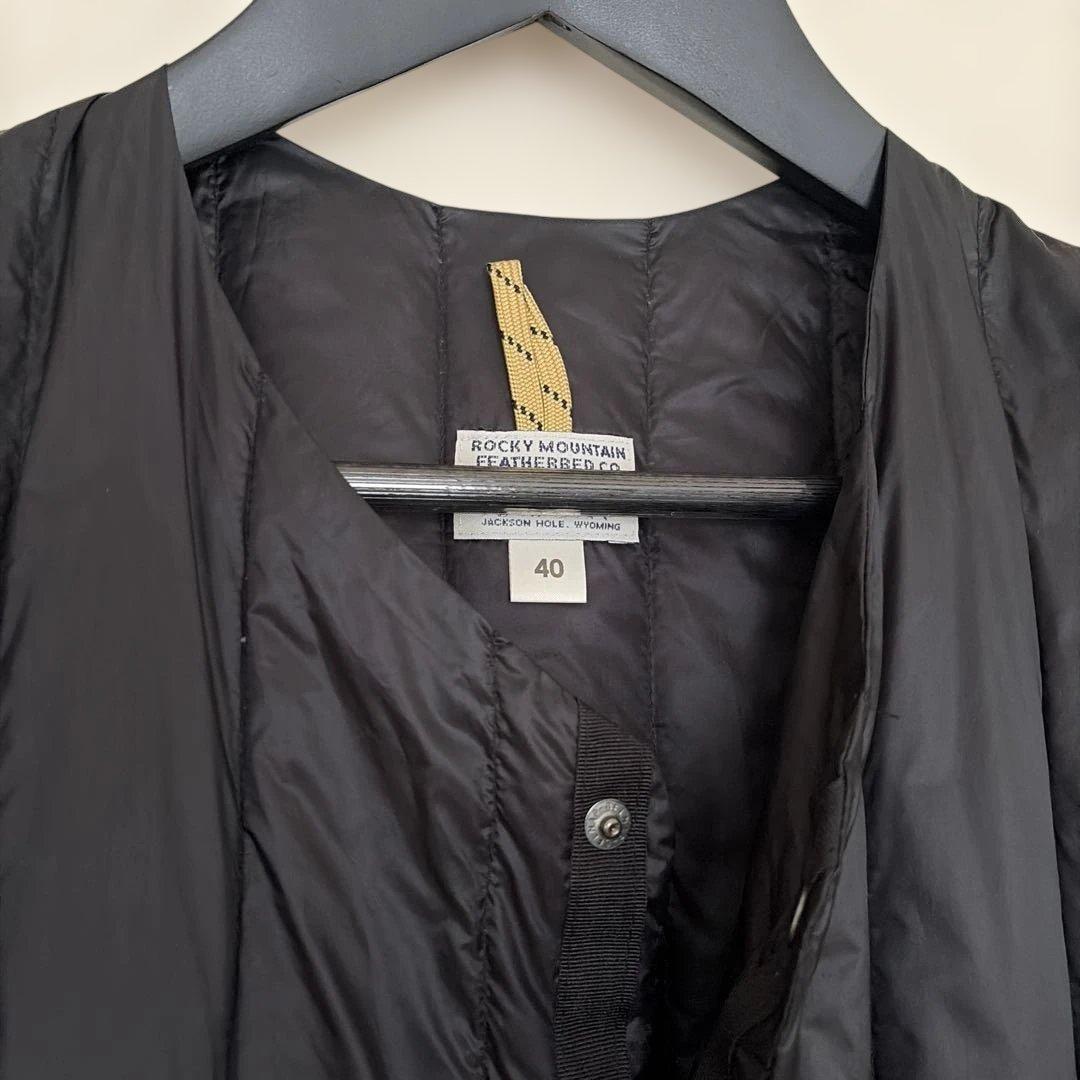 美品ROCKY MOUNTAIN FEATHERBED ダウンベスト ブラック
