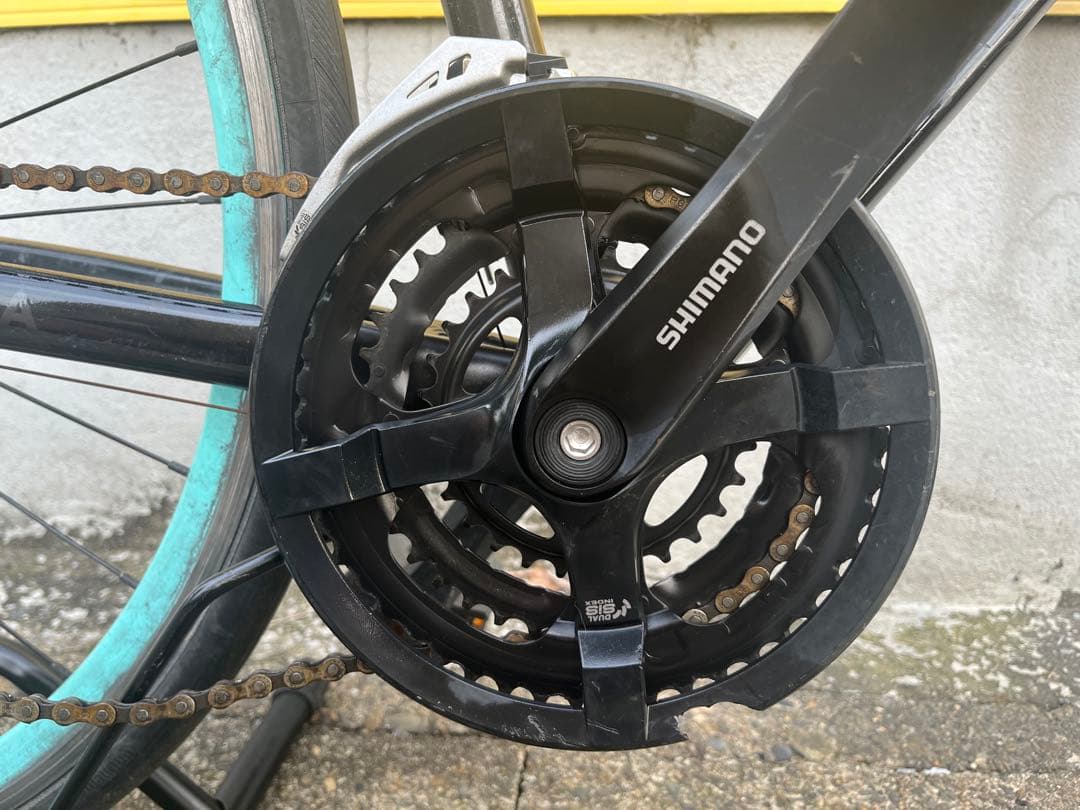 【けんいちせ】Bianchi ROMA 4 クロスバイク ブラック アルミ
