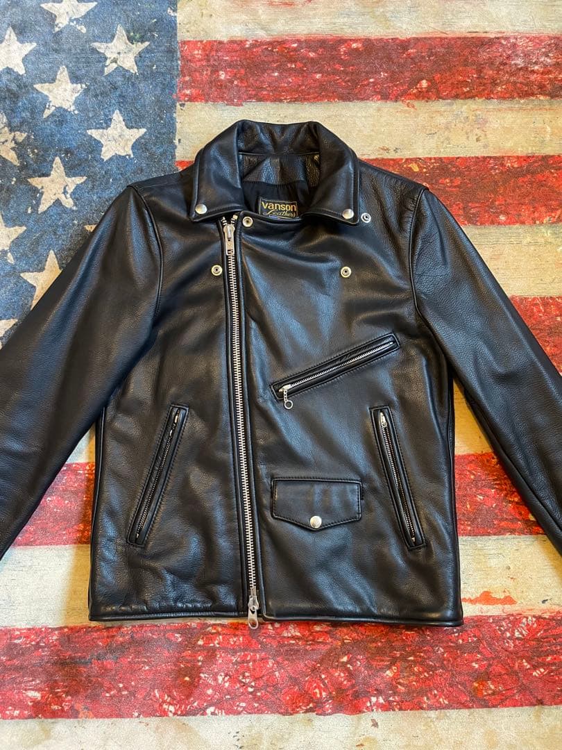 R様　　VANSON leather ダブルライダース 別注モデル　USA製