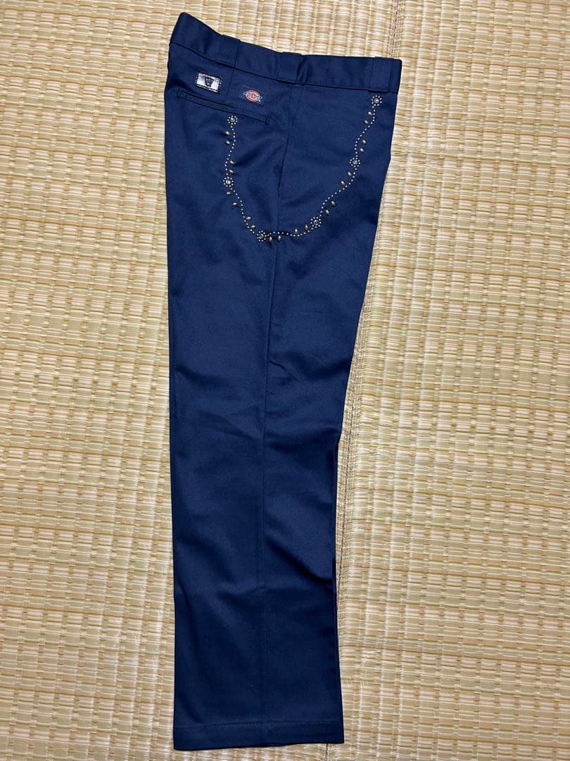 短期値下げ未使用品　W32L30キムタク HTC 紺　ネイビー　Dickies