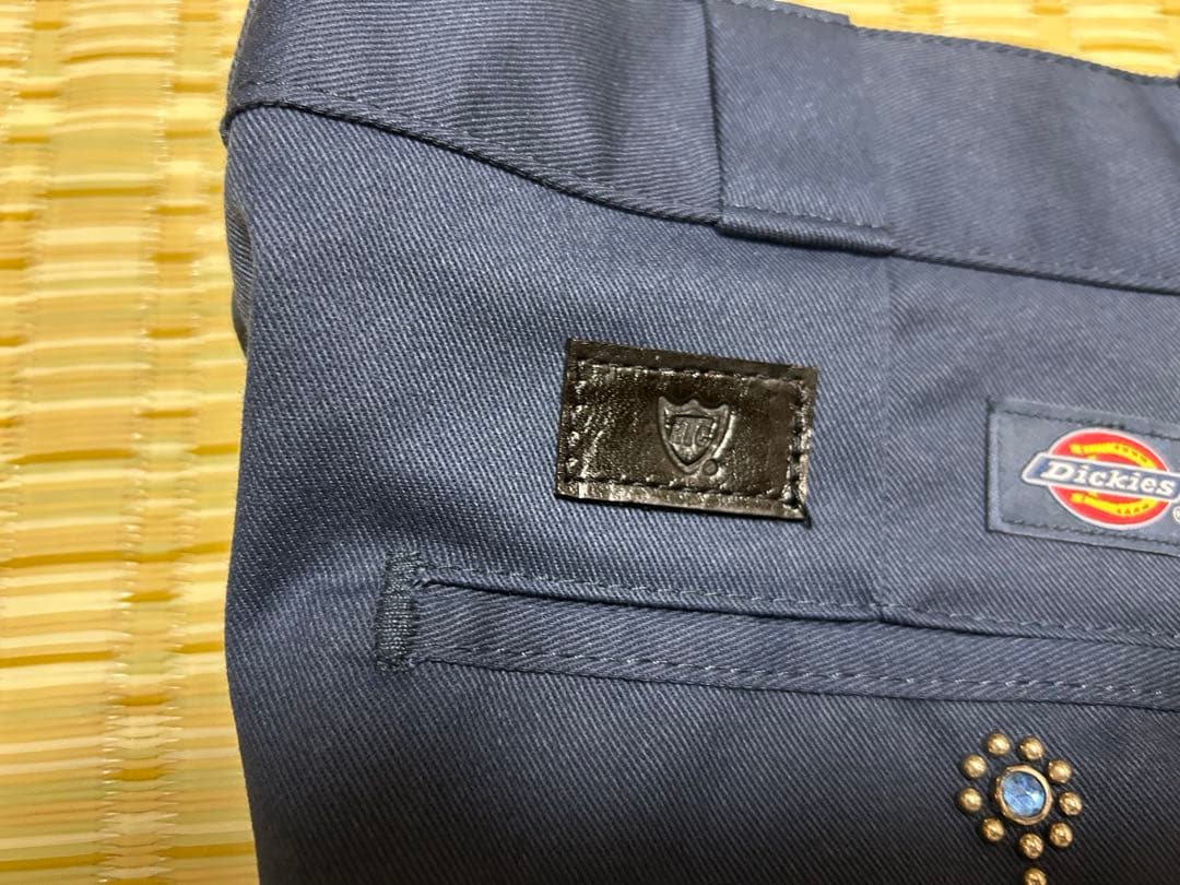 短期値下げ未使用品　W32L30キムタク HTC 紺　ネイビー　Dickies