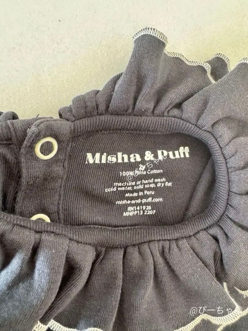 misha&puff ダブルパロマ　リコリス　ブラック　2y 3y タグ有り