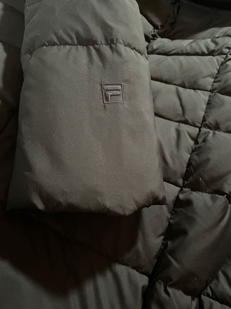 FILA GOLF ネイビー　フィラゴルフ　フード付きジャケット L ブラック