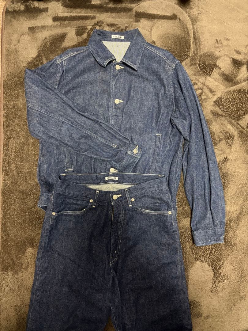 AURALEE SELVEDGE LIGHT DENIM セットアップ
