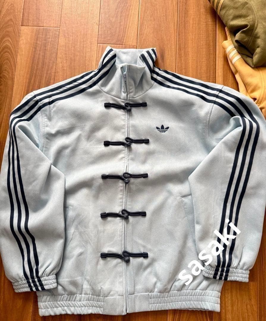 即日発送海外限定adidas Originalsスエード トラックジャケット S
