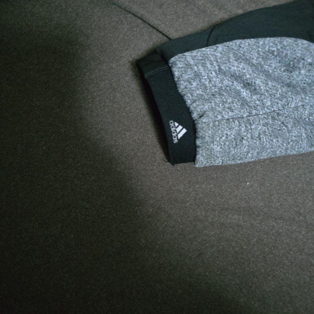 adidas ゴルフダウンジャケット 黒 グレー