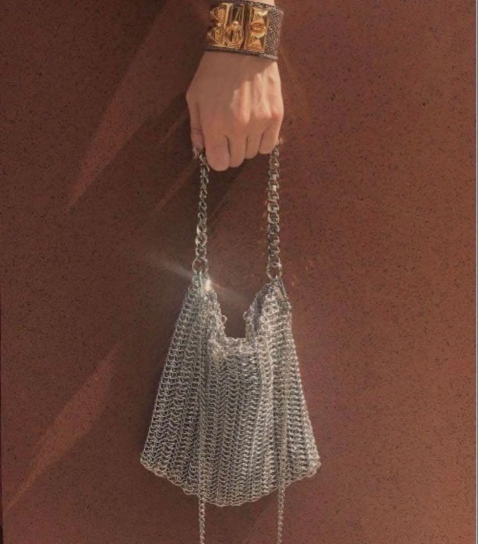 Ameri VINTAGE　HEAVY CHAIN MESH BAG