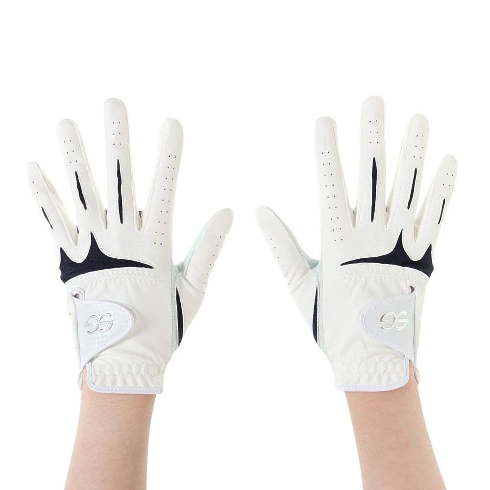SEVGOLF2色組 サイズ19 両手用合皮グローブ SEVG-GL004LW
