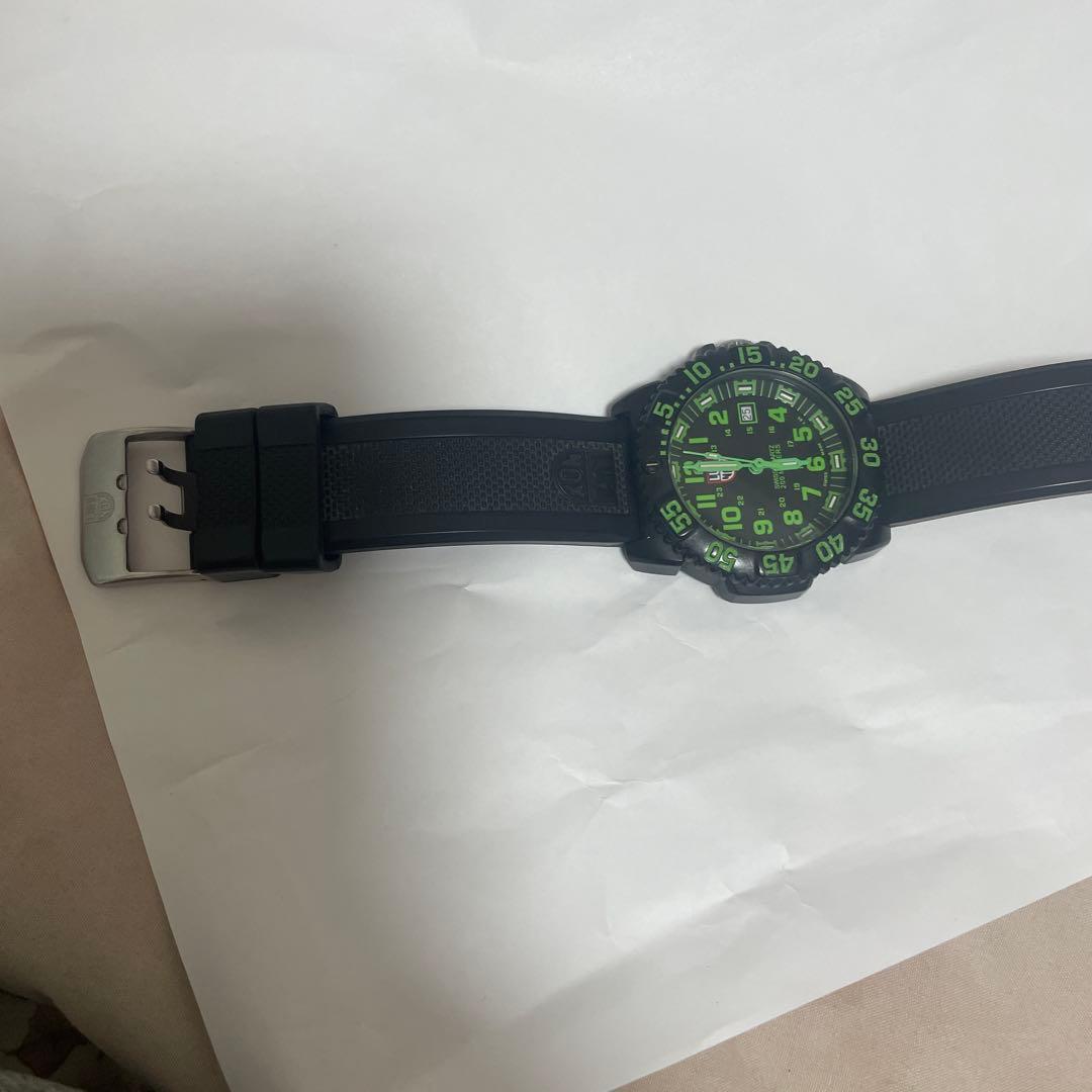 LUMINOX 3000 ブラック/グリーン ラバーベルト