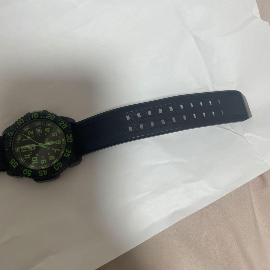 LUMINOX 3000 ブラック/グリーン ラバーベルト