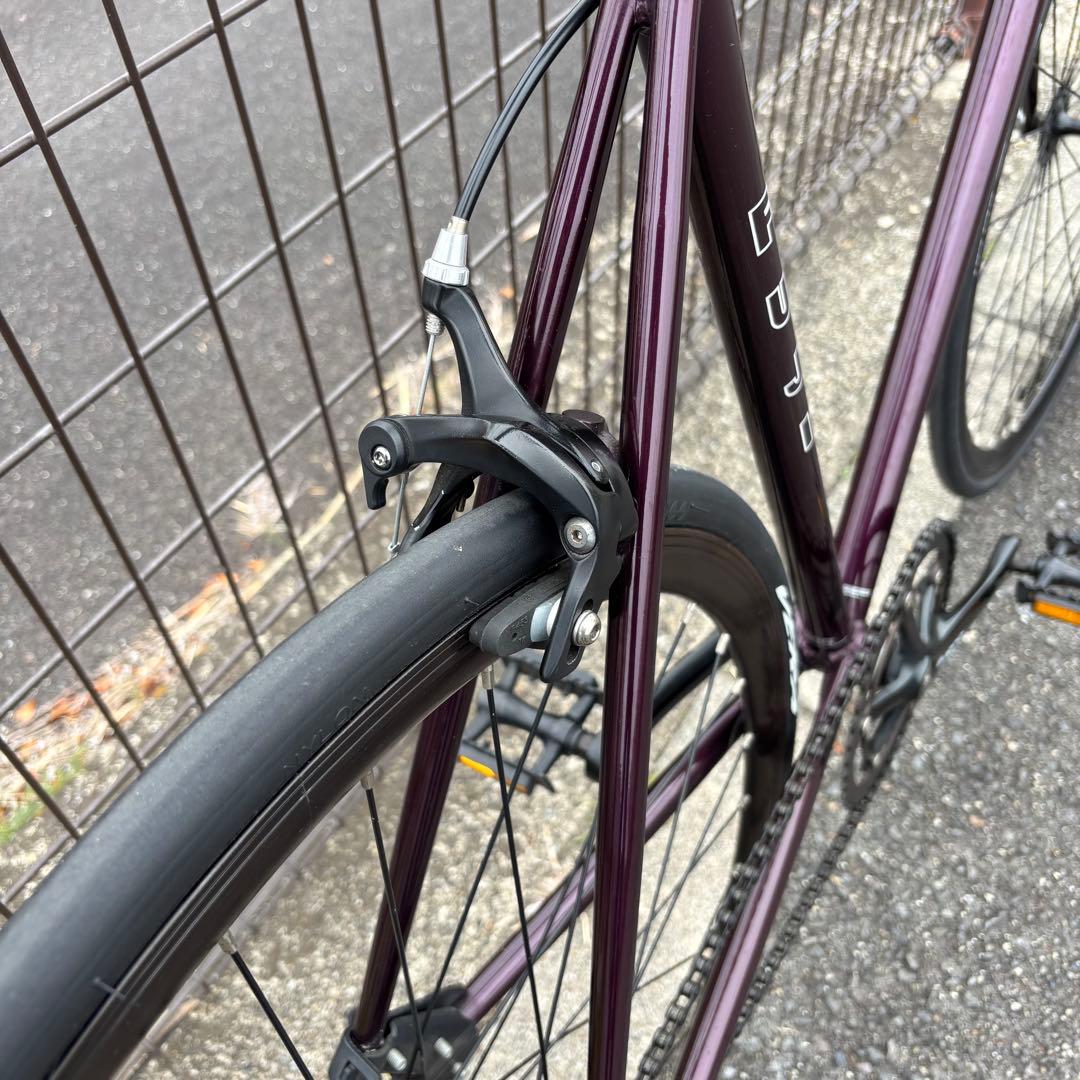 FUJI FEATHER クロモリ ピスト 54 ディープパープル