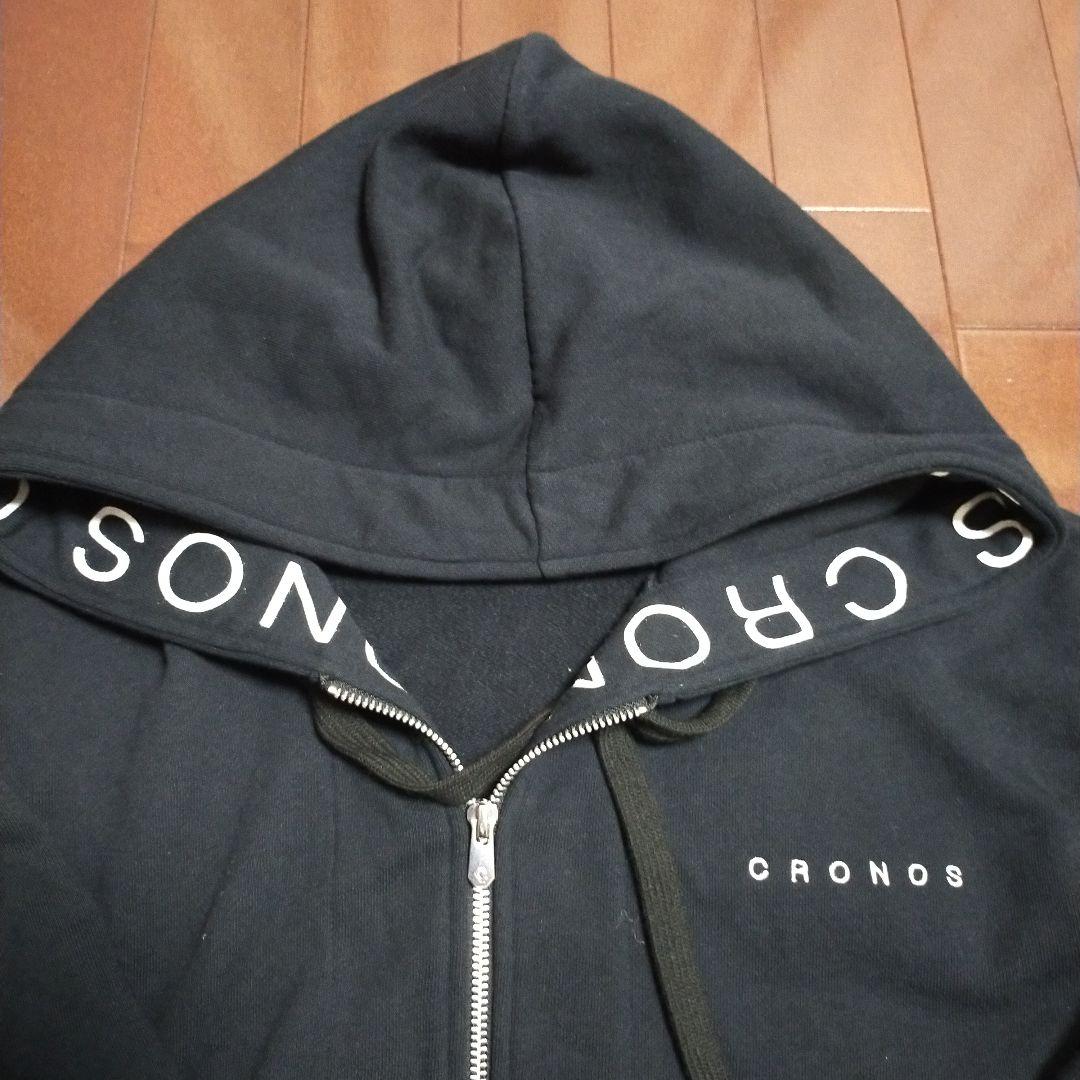 CRONOS ブラック パーカー フルジップ