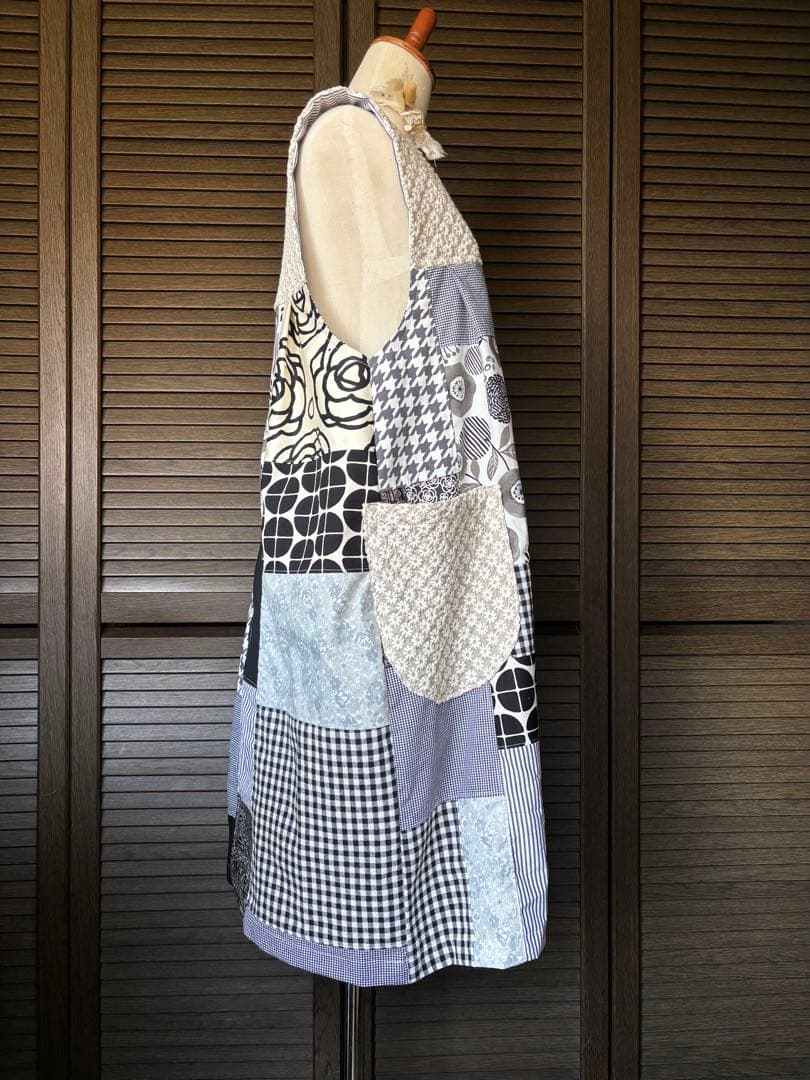 mama　エプロン　割烹着　ハンドメイド　保育士　介護士　看護師