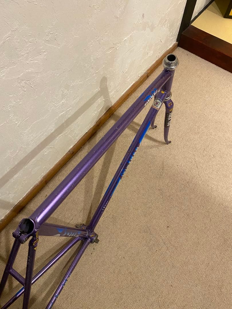 njsピスト 700c M-IDEAパープルラメ クリンチャー ブローチャーズ