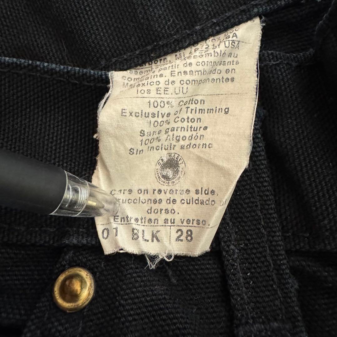 ［*K様 carhartt ダブルニー　ブラック　W28 L32 ペインターパン