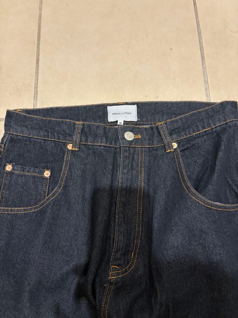 【美品】EMMA CLOTHES デニム セットアップ インディゴブルー　完売品