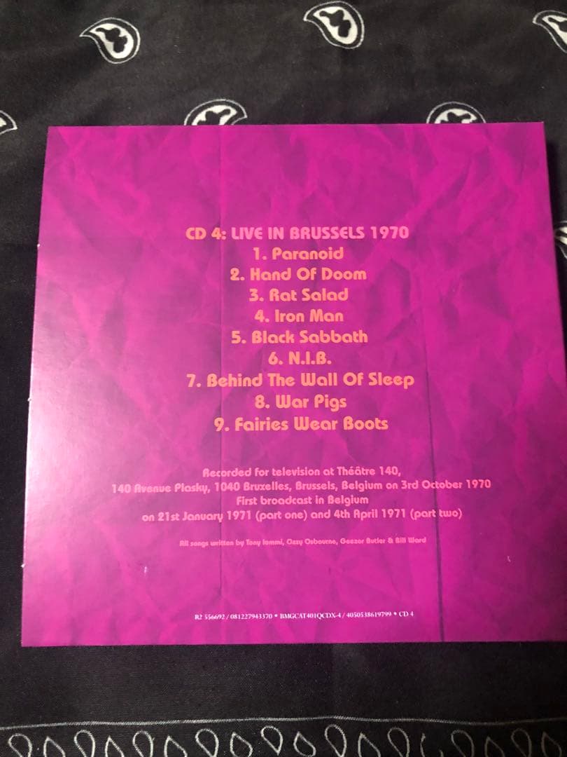 ブラック・サバス パラノイド 50周年記念デラックス・エディション日本盤 4CD