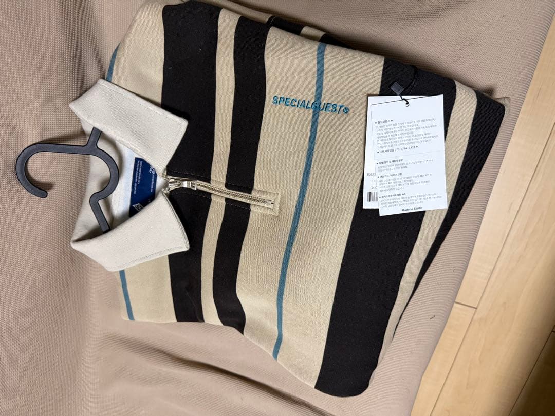 スノーボード EASY STRAY STRIPED ZIP POLO