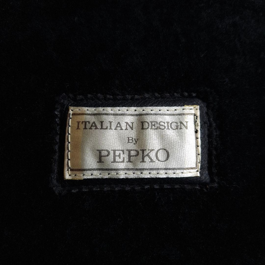【美品】PEPKO ムートンジャケット レザージャケット 羊革 黒 M