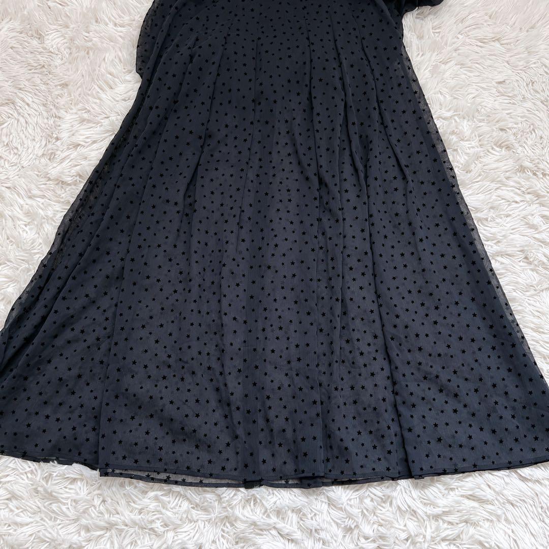 【水卜アナ着用】ANAYI フロッキーシャツワンピース　アナイ　38 マキシ丈