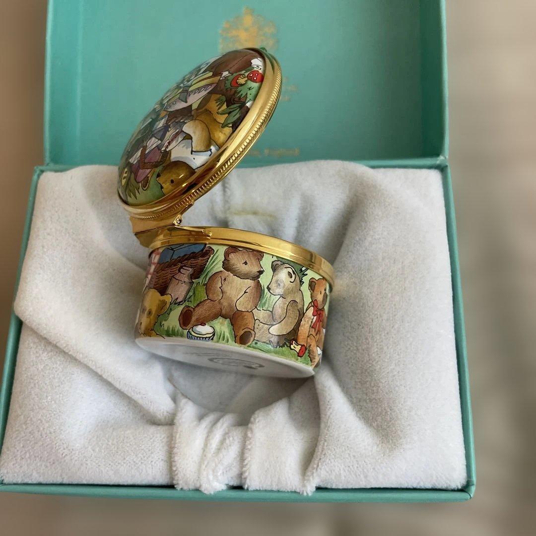 【ヴィンテージ品】Halcyon Days &Tiffany エナメル小物入れ