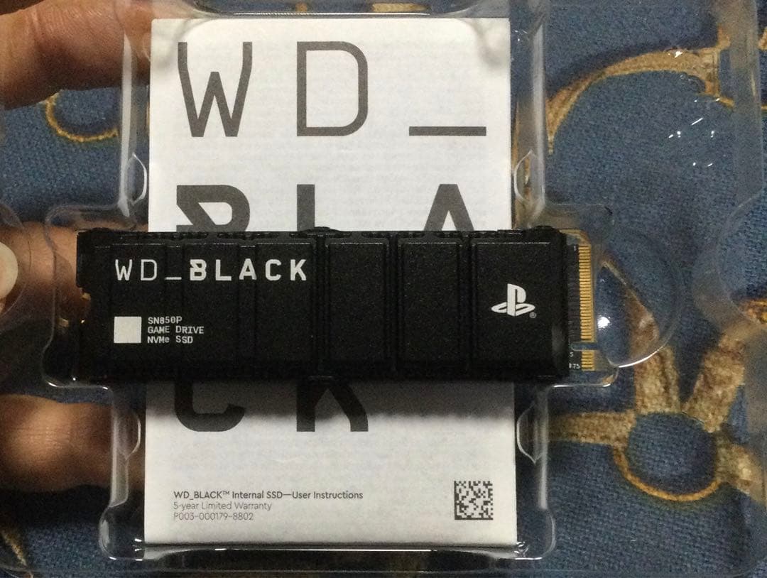 ウエスタンデジタル SSD 2TB SN850P WD_Black PS5