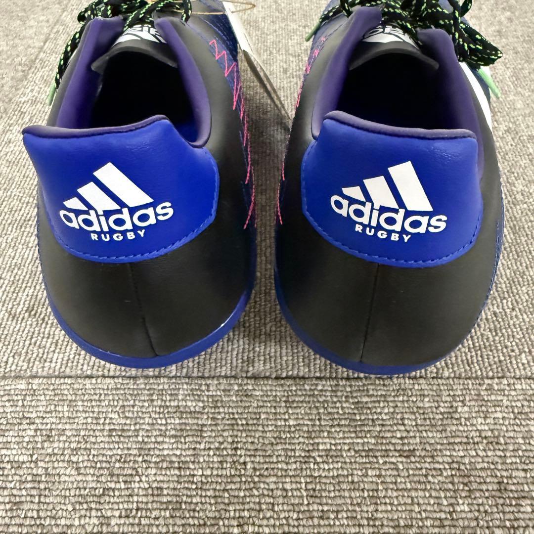 adidas ラグビー スパイクシューズ ブラック/ホワイト/ブルー31.5cm