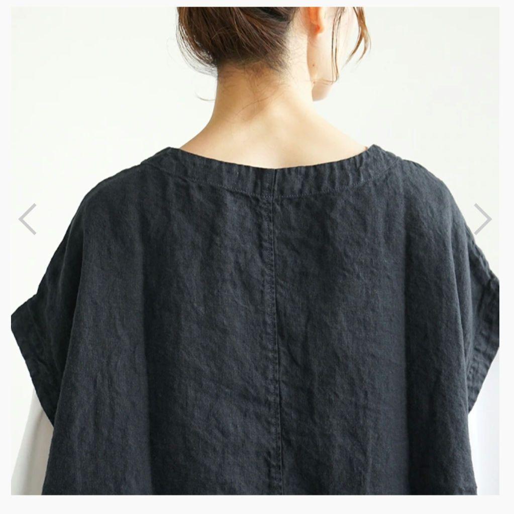 tumugu ツム グ ソリトリネンビ ッグベスト DARK NAVY