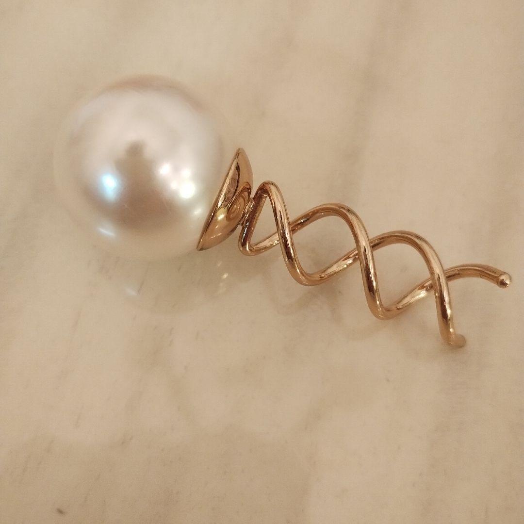 FRANCE Luxe 完売品❢パール スパイラルスクリューピン ¥13640
