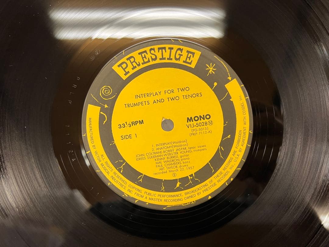 洋楽 VIJ-5028 Interplay For Two Trumpets Lp