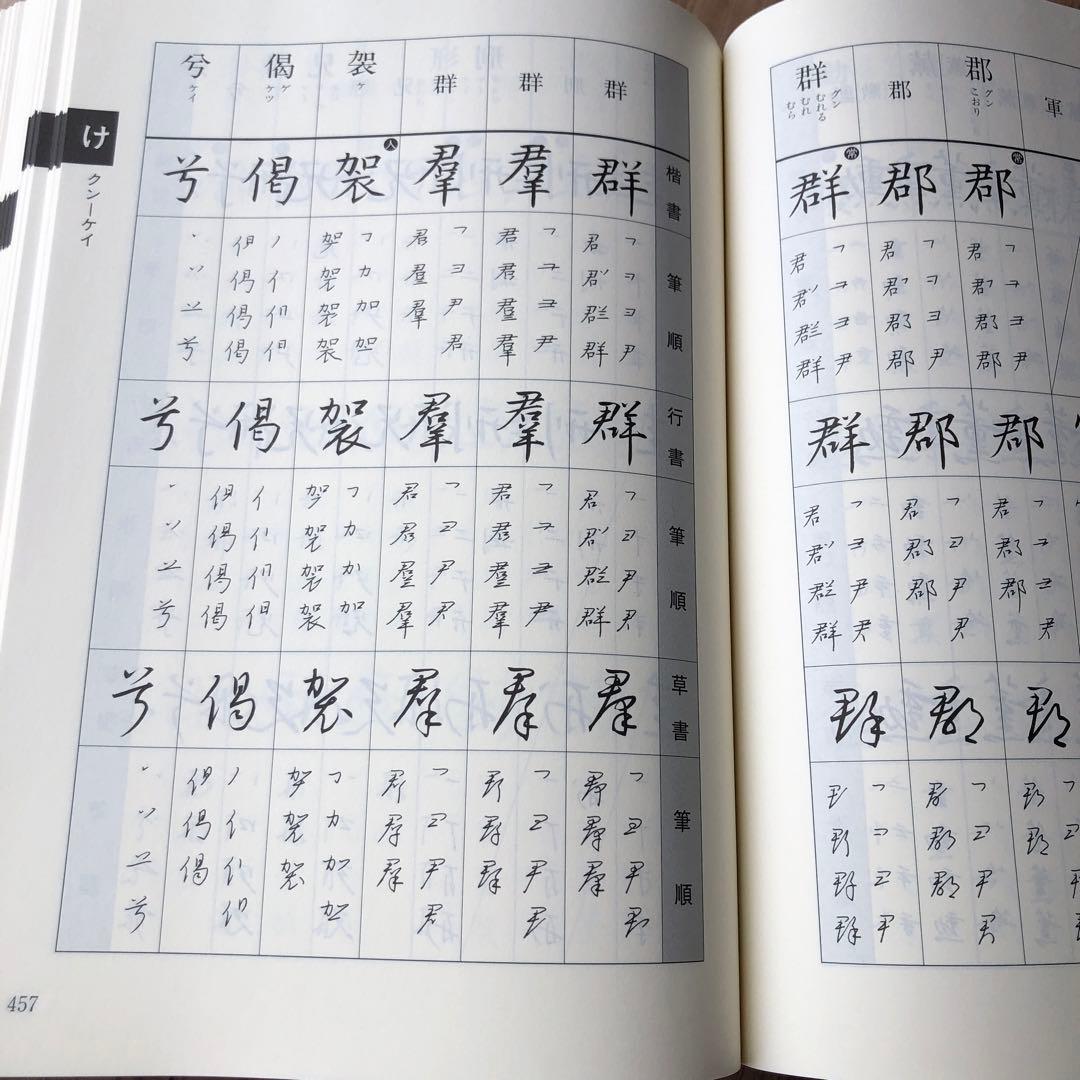 三体　筆順辞典　日本書道協会　　 定価19000円　　中古品　書き込み1箇所あり