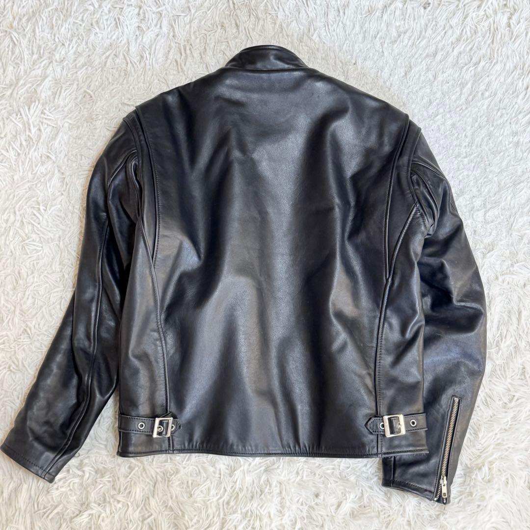 NANKAI レザー シングルライダースジャケット 牛革　ヴィンテージ　MB