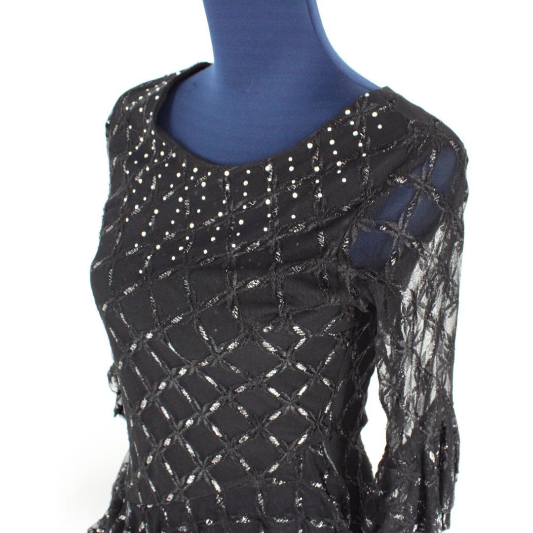 【美品 社交ダンス衣装】prima boutique ワンピース ドレス 黒