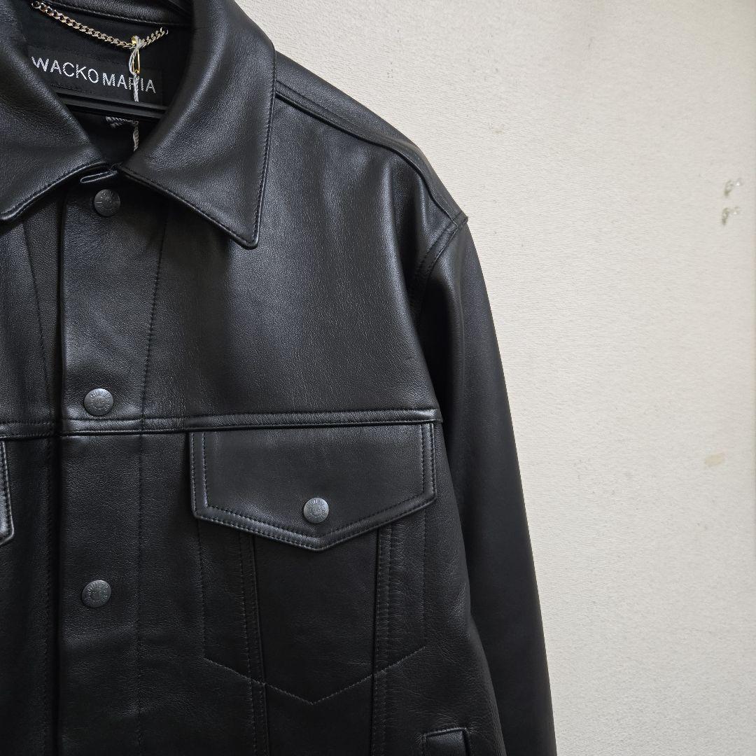 今だけ価格定価¥176000ワコマリア25FW未使用レザートラッカージャケットM